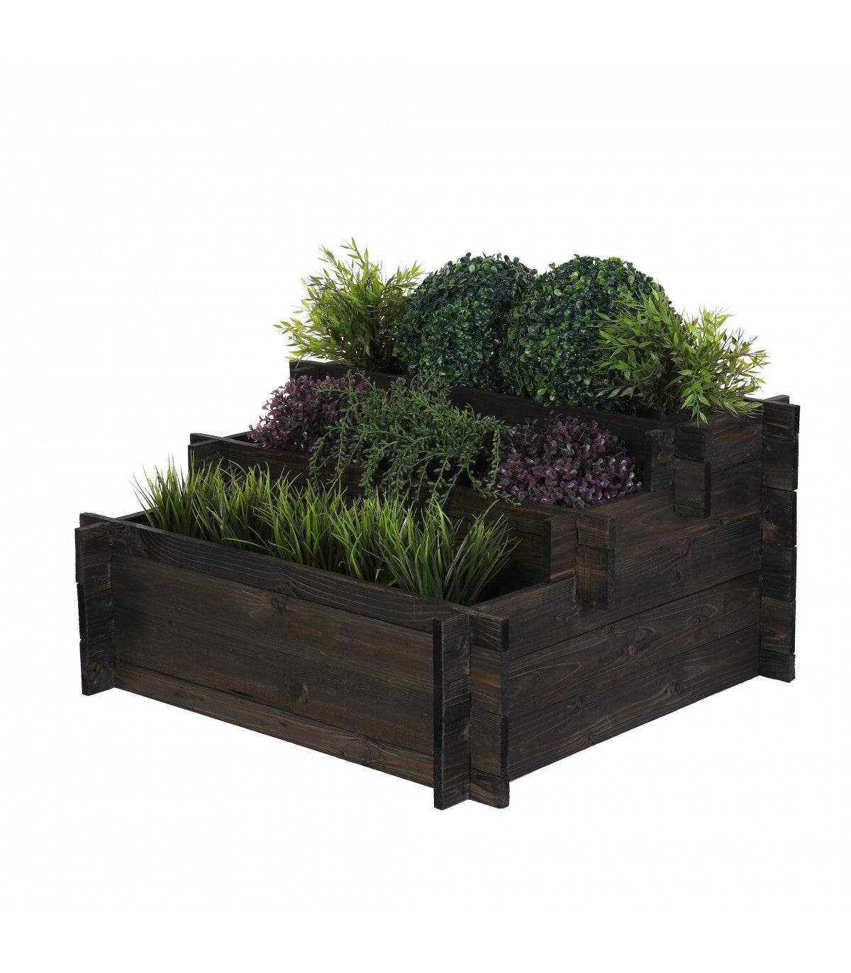Strat inaltat de gradina - BASIL H40 - lemn de pin - Rael Garden