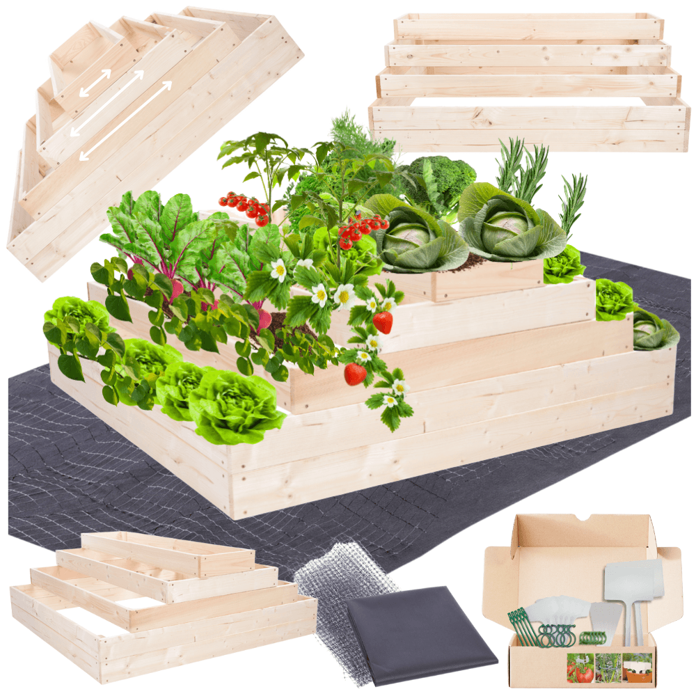 Strat inaltat de gradina - TULIP H45 - lemn de pin - Rael Garden
