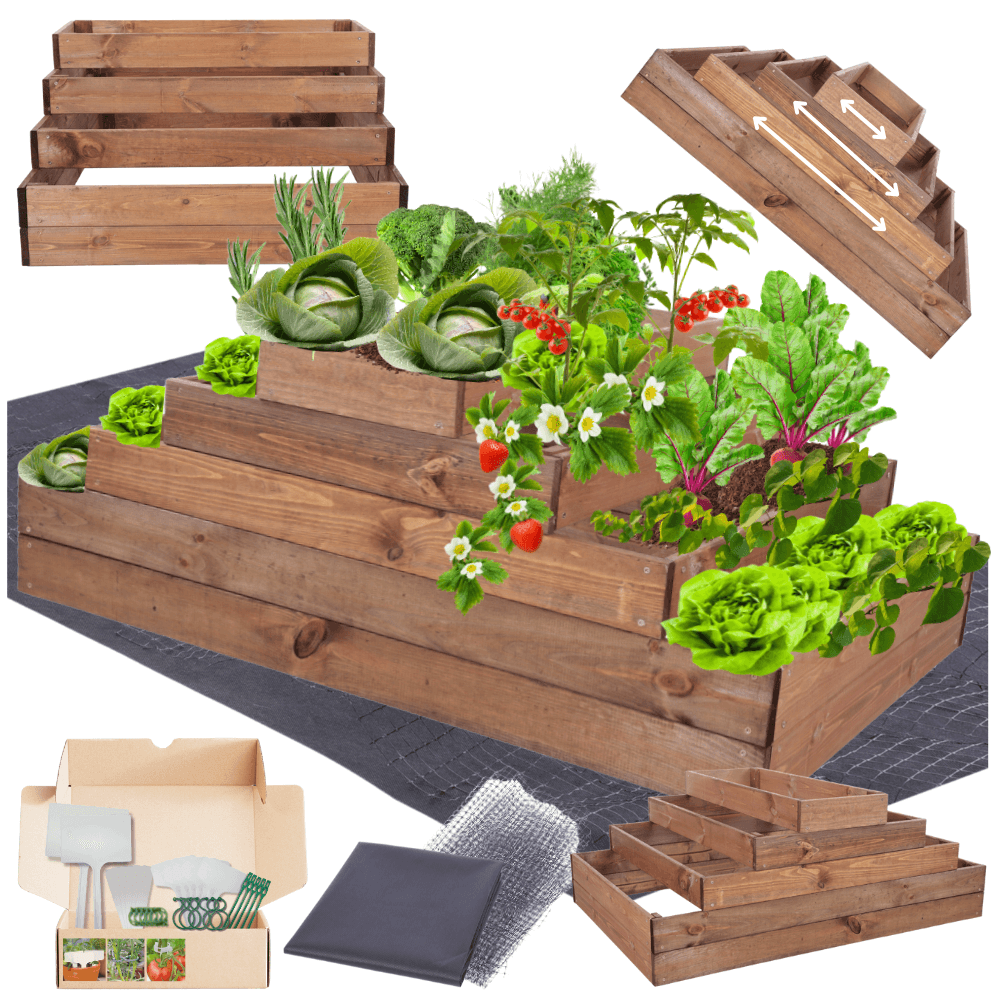 Strat inaltat de gradina - TULIP H45 - lemn de pin - Rael Garden