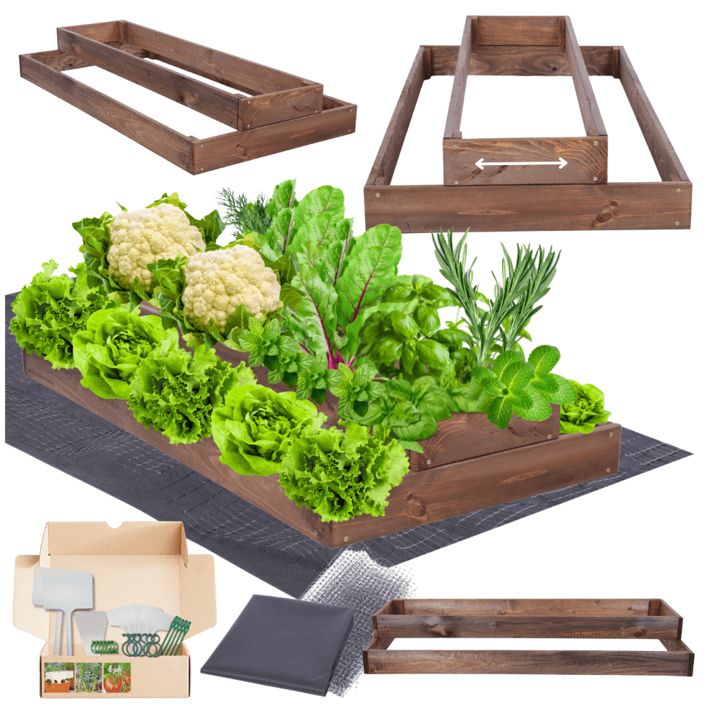 Strat inaltat de gradina - TULIP H18 - lemn de pin - Rael Garden