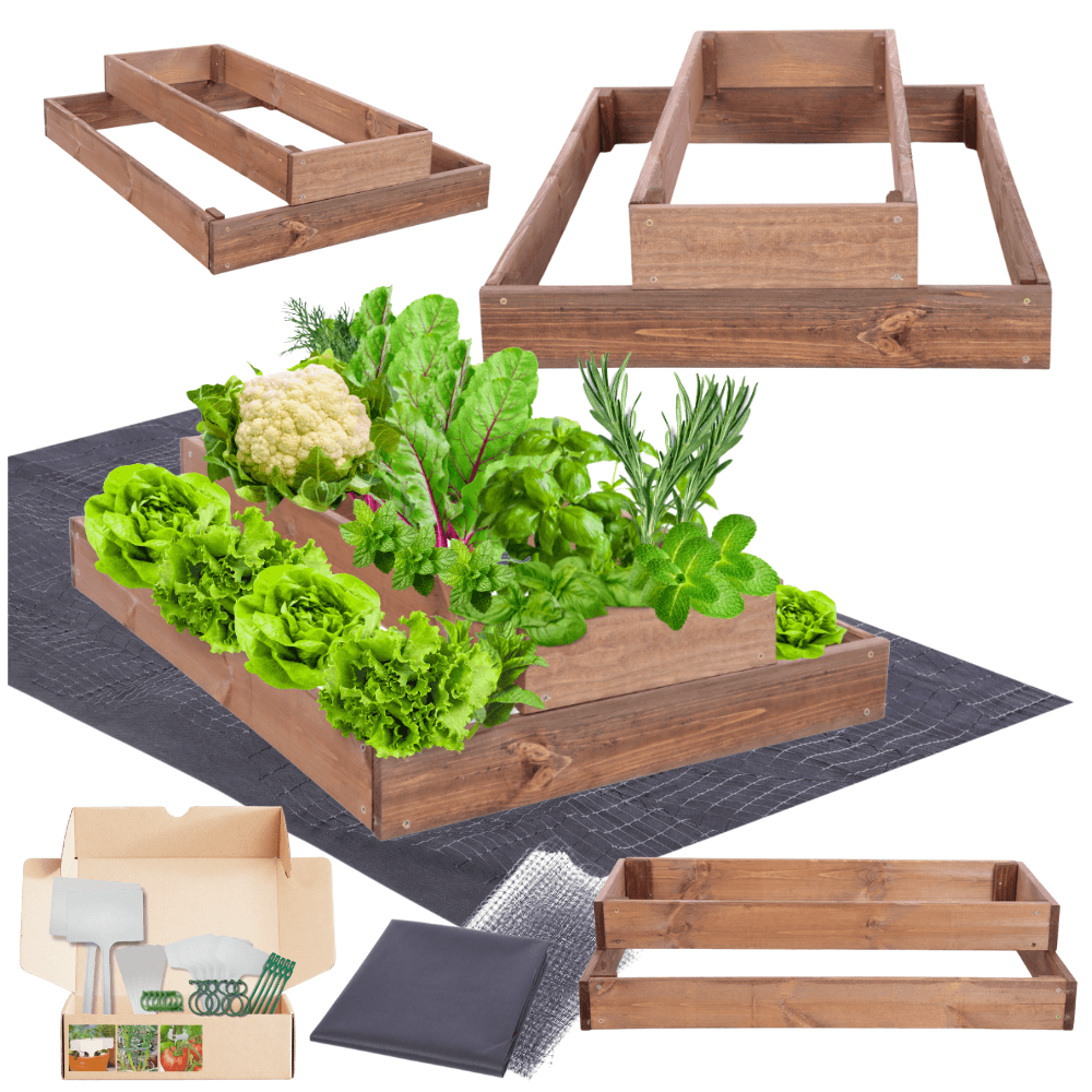 Strat inaltat de gradina - TULIP H18 - lemn de pin - Rael Garden