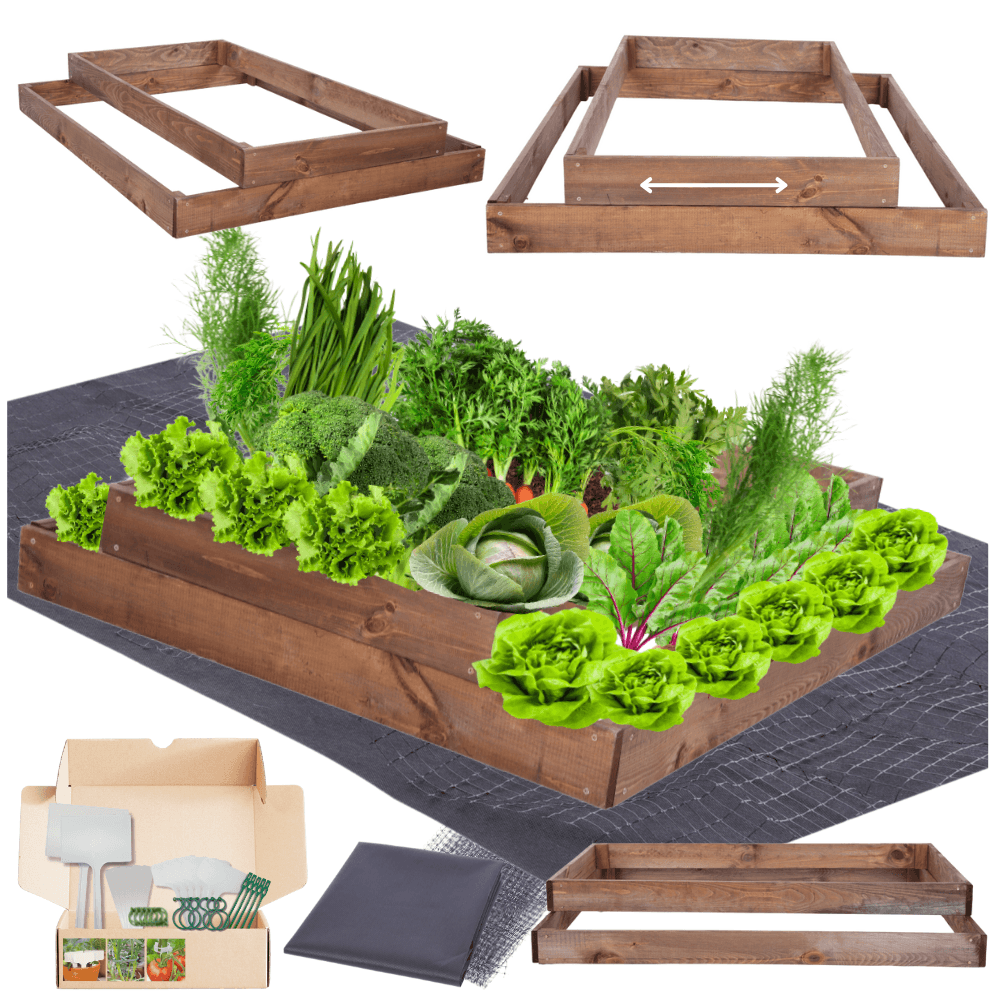 Strat inaltat de gradina - TULIP H18 - lemn de pin - Rael Garden