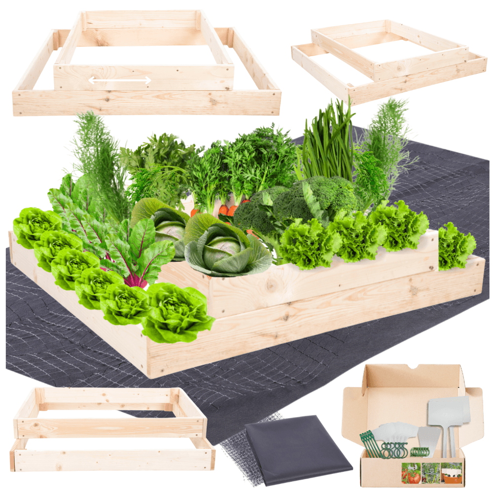 Strat inaltat de gradina - TULIP H18 - lemn de pin - Rael Garden
