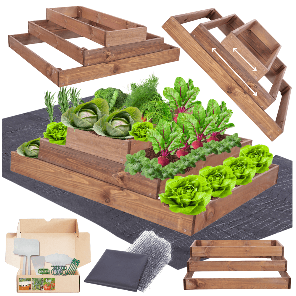 Strat inaltat de gradina - TULIP H27 - lemn de pin - Rael Garden