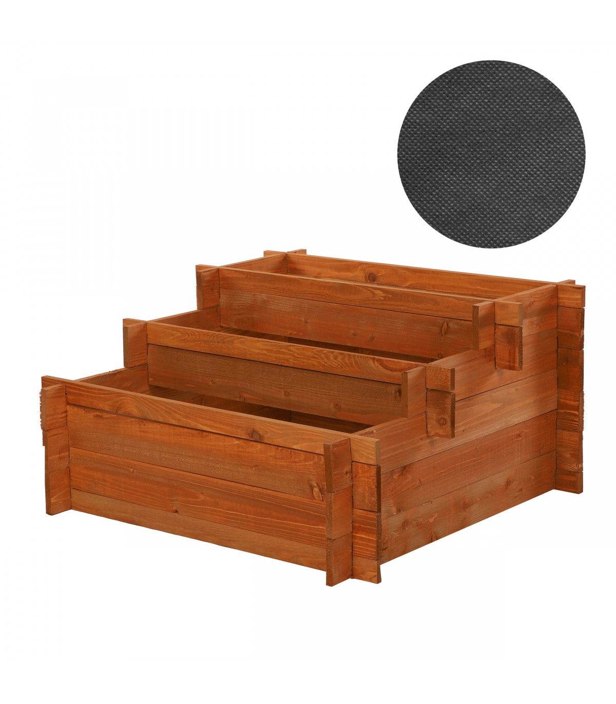 Strat inaltat de gradina - BASIL H40 - lemn de pin - Rael Garden