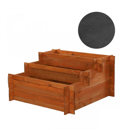 Strat inaltat de gradina - BASIL H40 - lemn de pin - Rael Garden