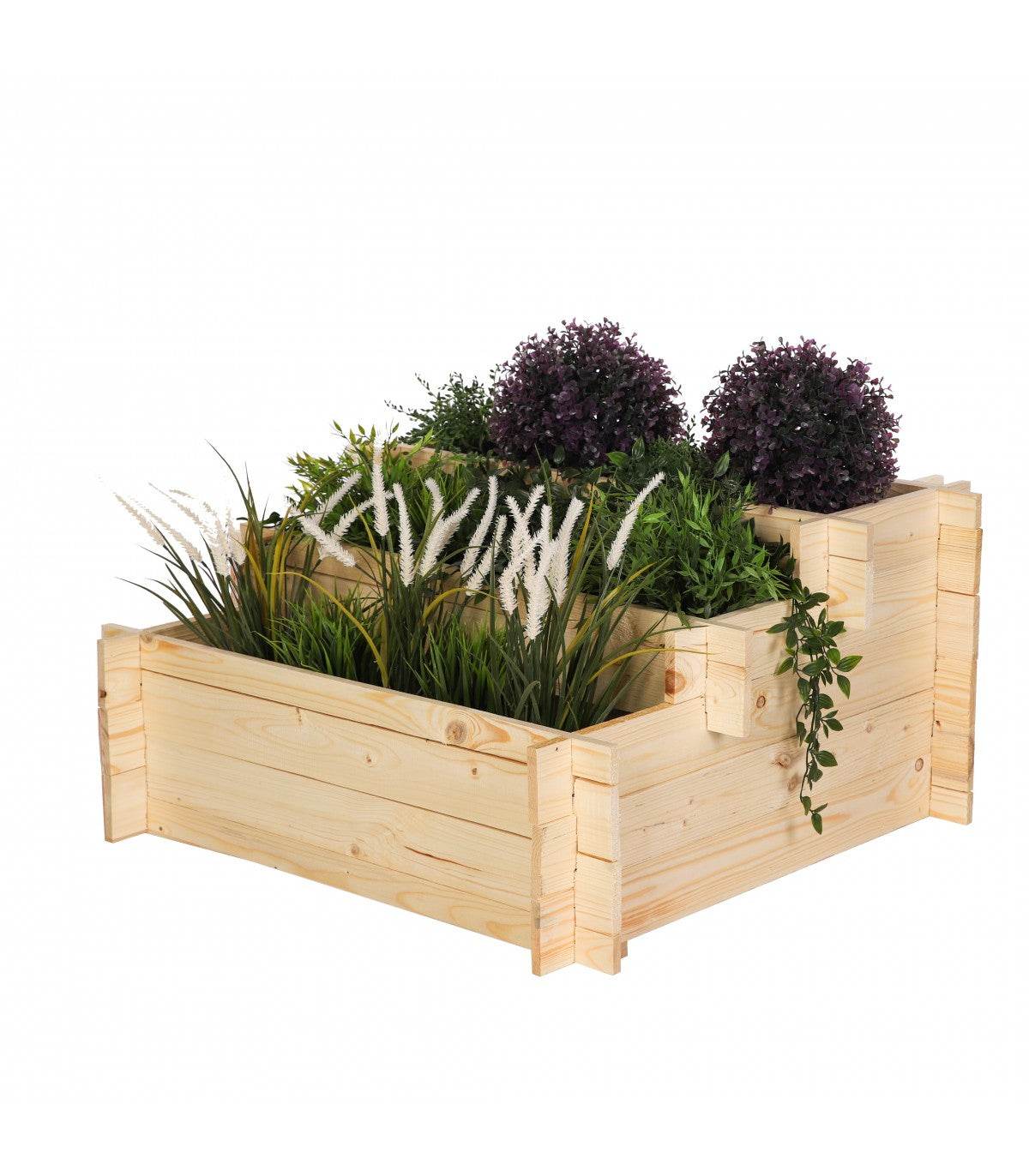 Strat inaltat de gradina - BASIL H40 - lemn de pin - Rael Garden