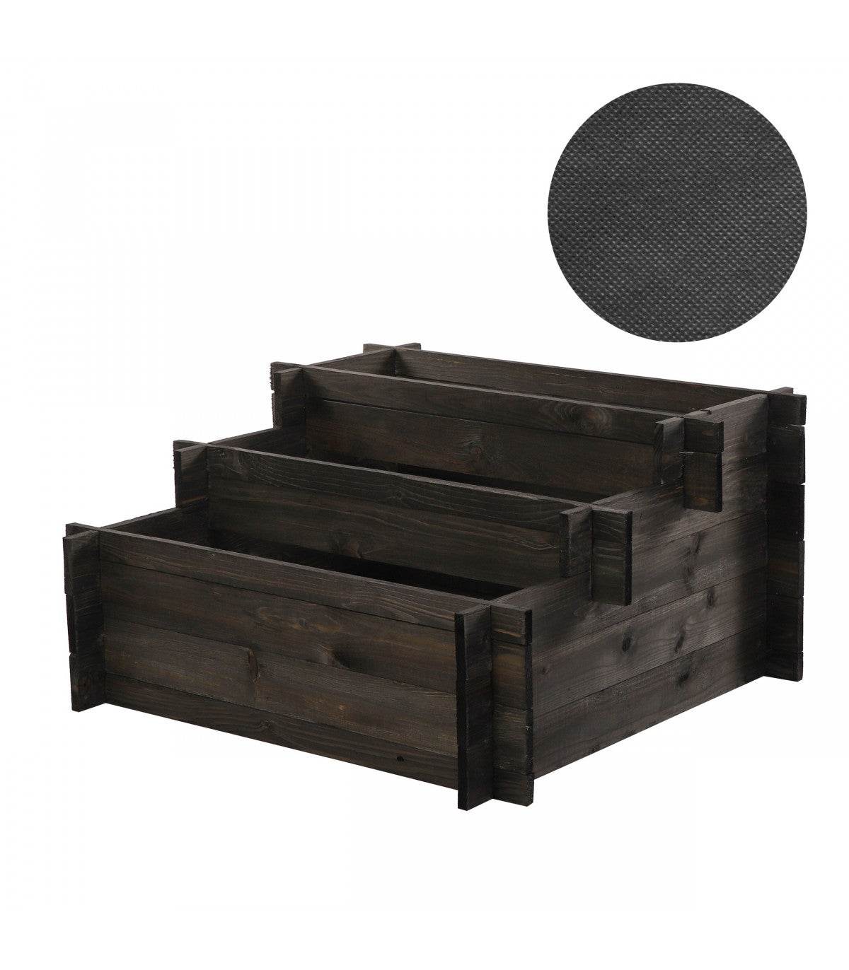 Strat inaltat de gradina - BASIL H40 - lemn de pin - Rael Garden