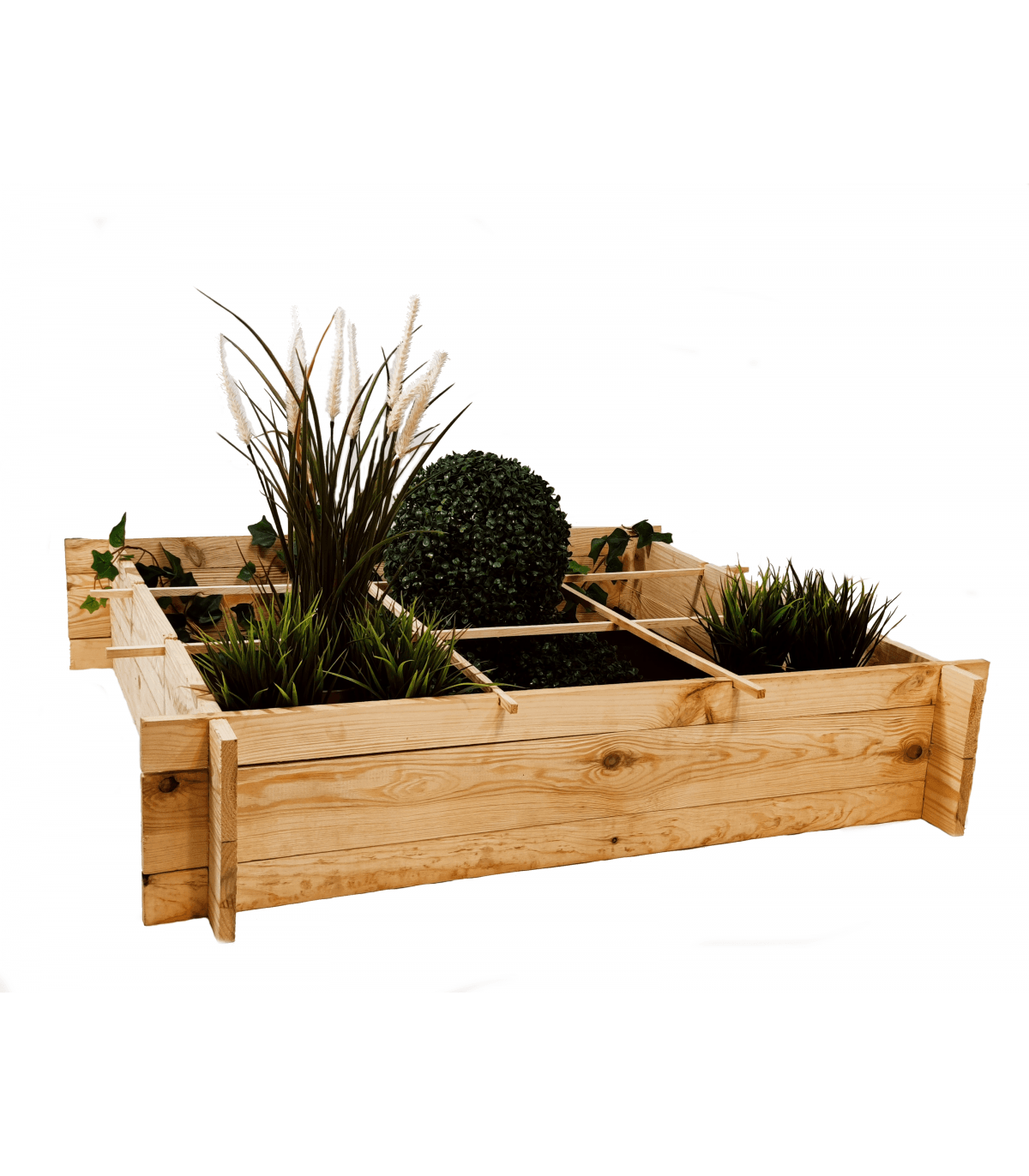 Strat inaltat de gradina - FLORA H20 - lemn de pin - Rael Garden