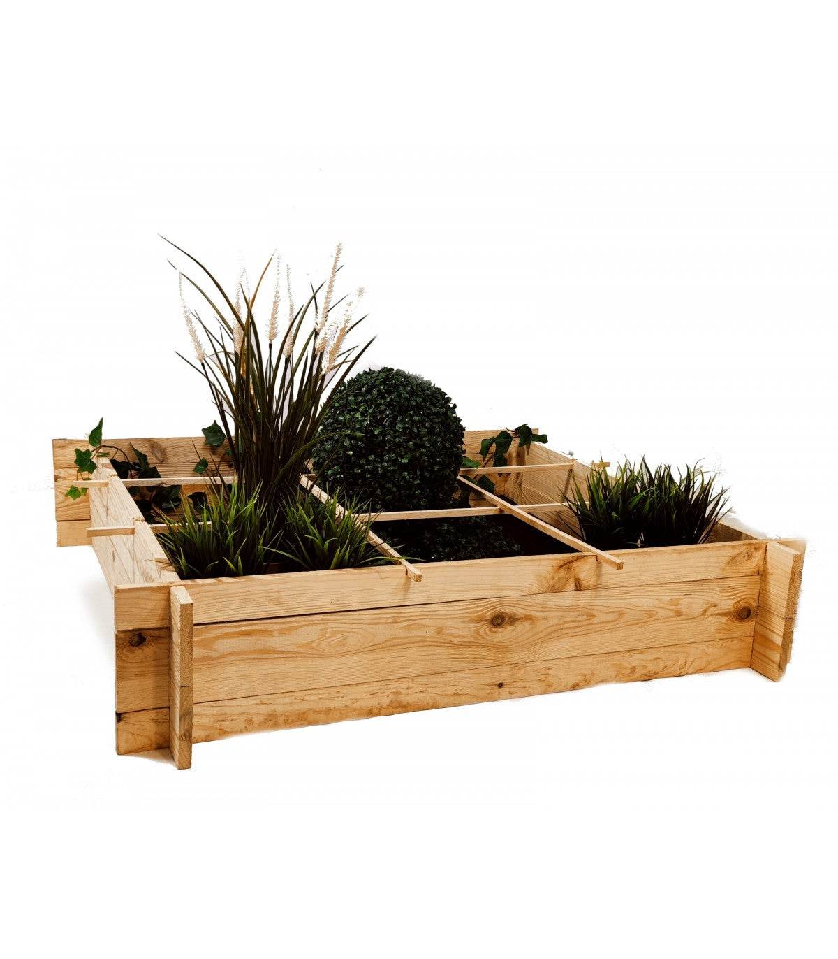 Strat inaltat de gradina - FLORA H20 - lemn de pin - Rael Garden