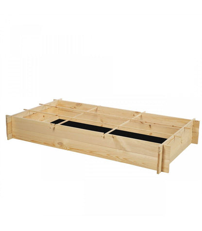 Strat inaltat de gradina - FLORA H20 - lemn de pin - Rael Garden