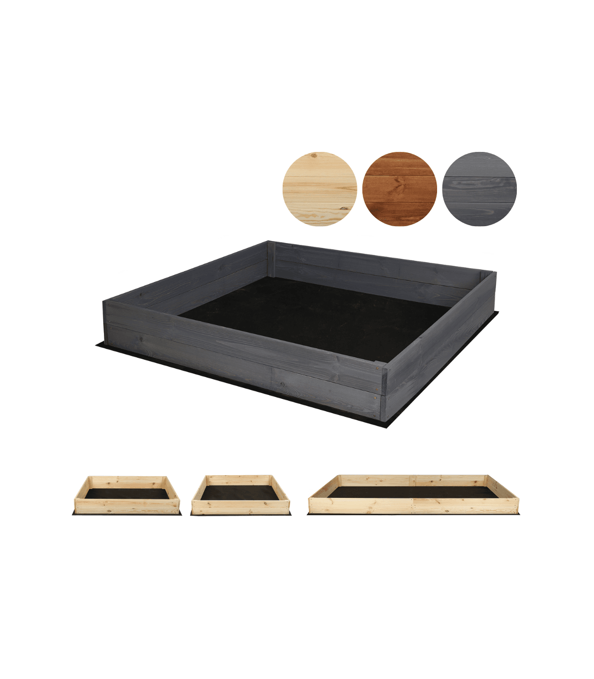 Strat inaltat de gradina - LOTUS H18 - lemn de pin - Rael Garden