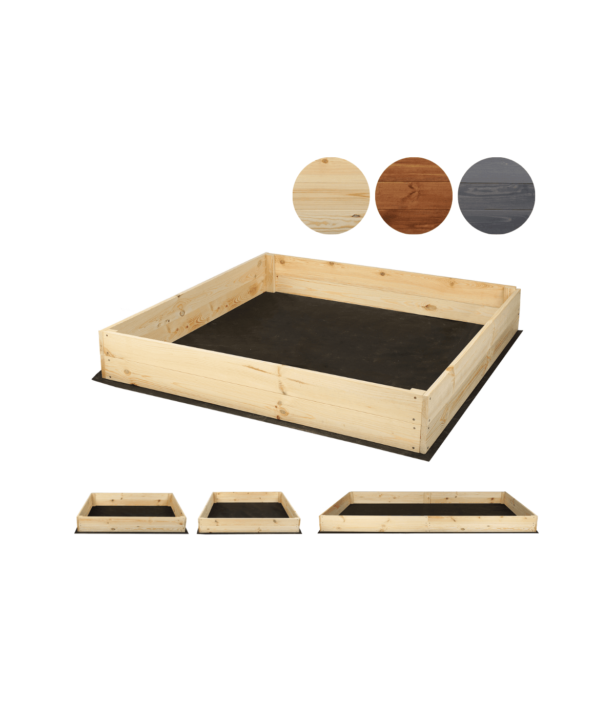 Strat inaltat de gradina - LOTUS H18 - lemn de pin - Rael Garden