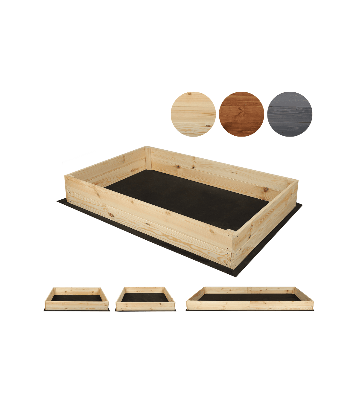 Strat inaltat de gradina - LOTUS H18 - lemn de pin - Rael Garden