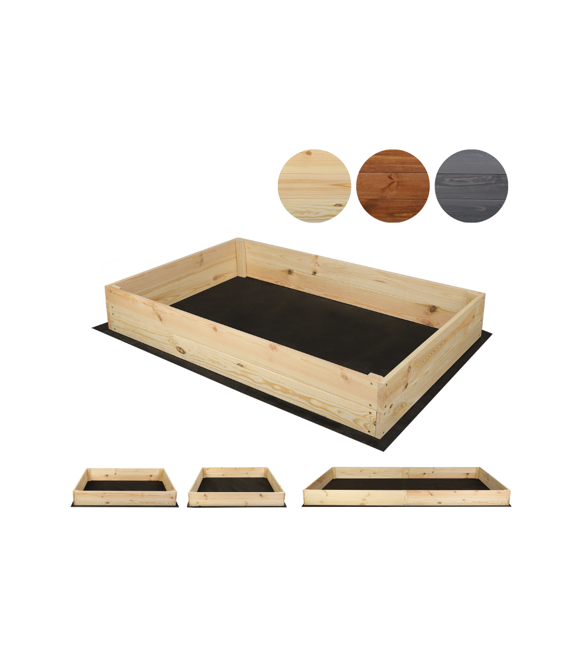 Strat inaltat de gradina - LOTUS H18 - lemn de pin