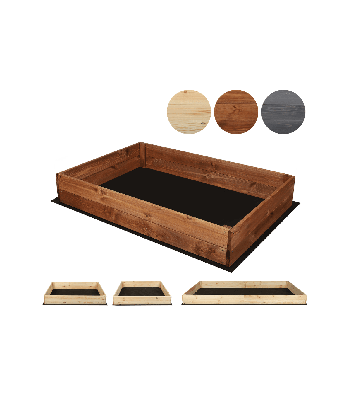 Strat inaltat de gradina - LOTUS H18 - lemn de pin - Rael Garden