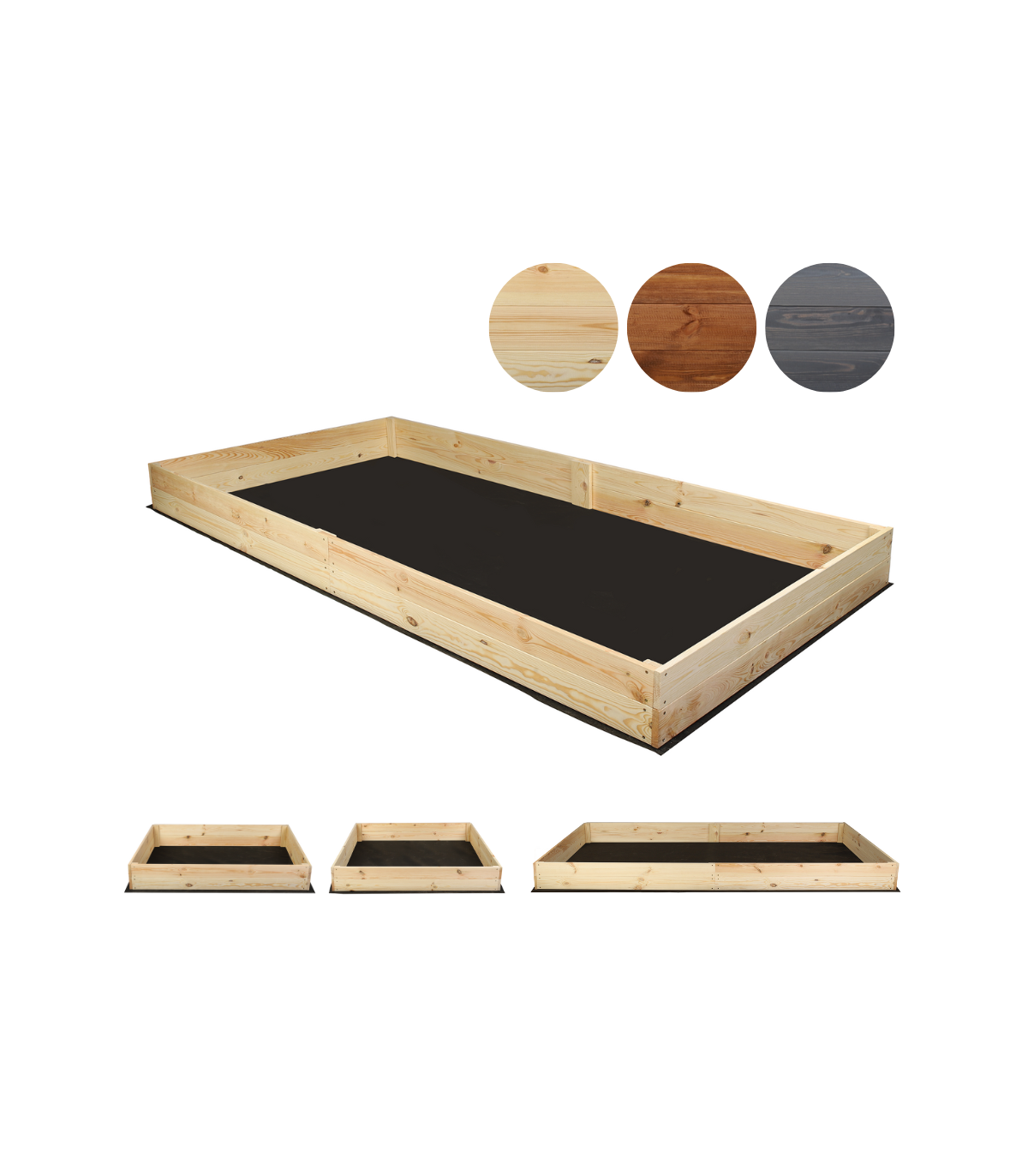 Strat inaltat de gradina - LOTUS H18 - lemn de pin