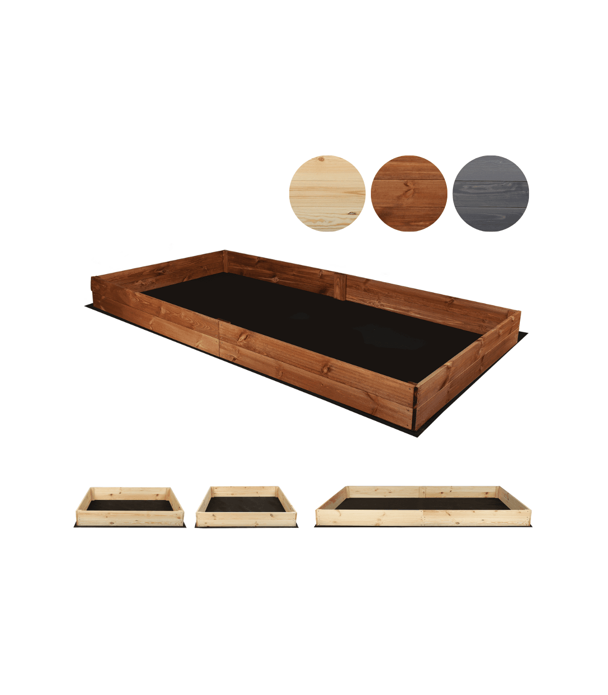 Strat inaltat de gradina - LOTUS H18 - lemn de pin - Rael Garden