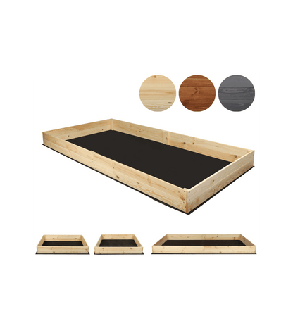 Strat inaltat de gradina - LOTUS H18 - lemn de pin - Rael Garden