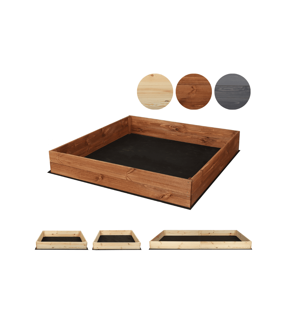 Strat inaltat de gradina - LOTUS H18 - lemn de pin - Rael Garden