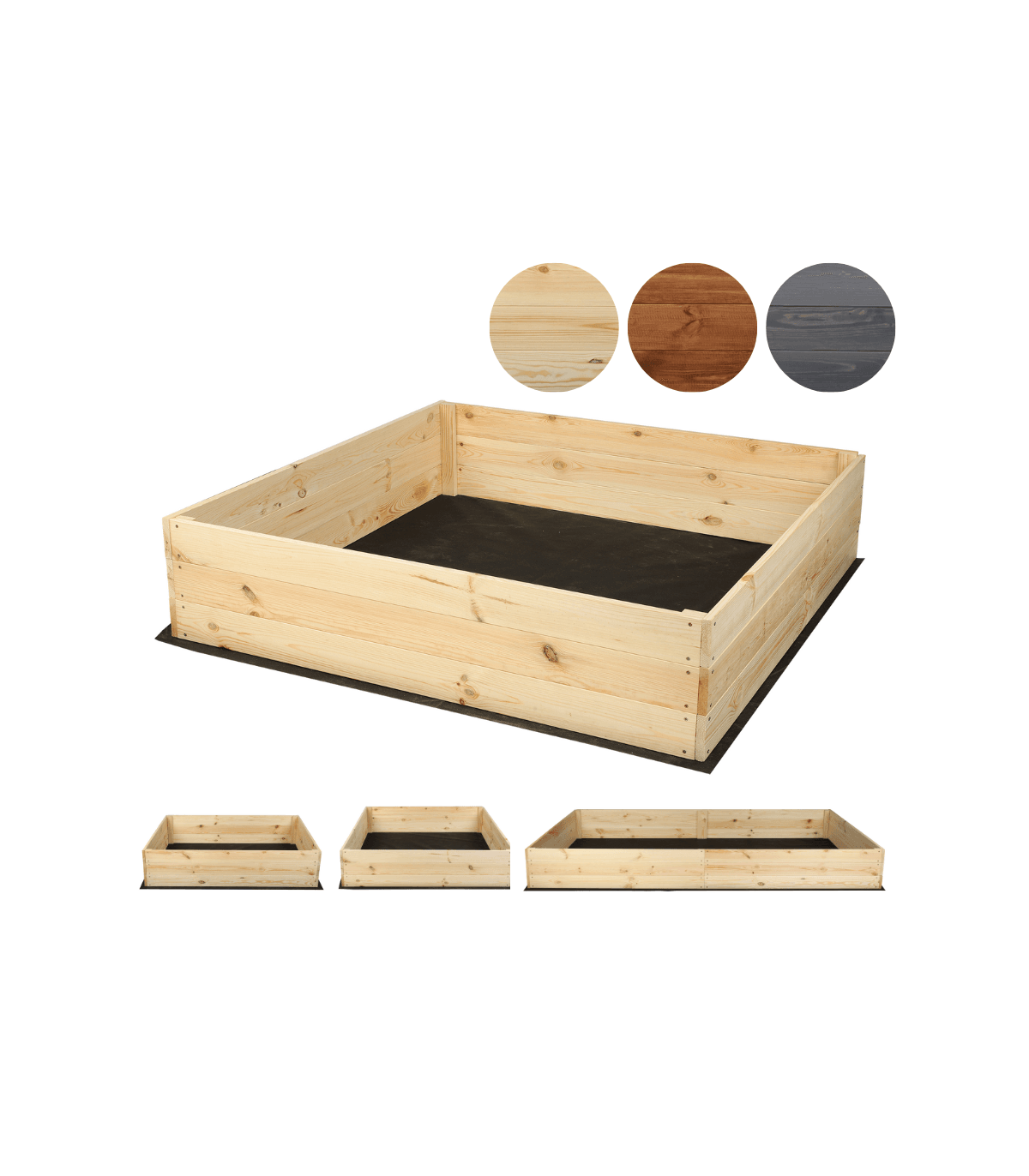 Strat inaltat de gradina - LOTUS H27 - lemn de pin - Rael Garden