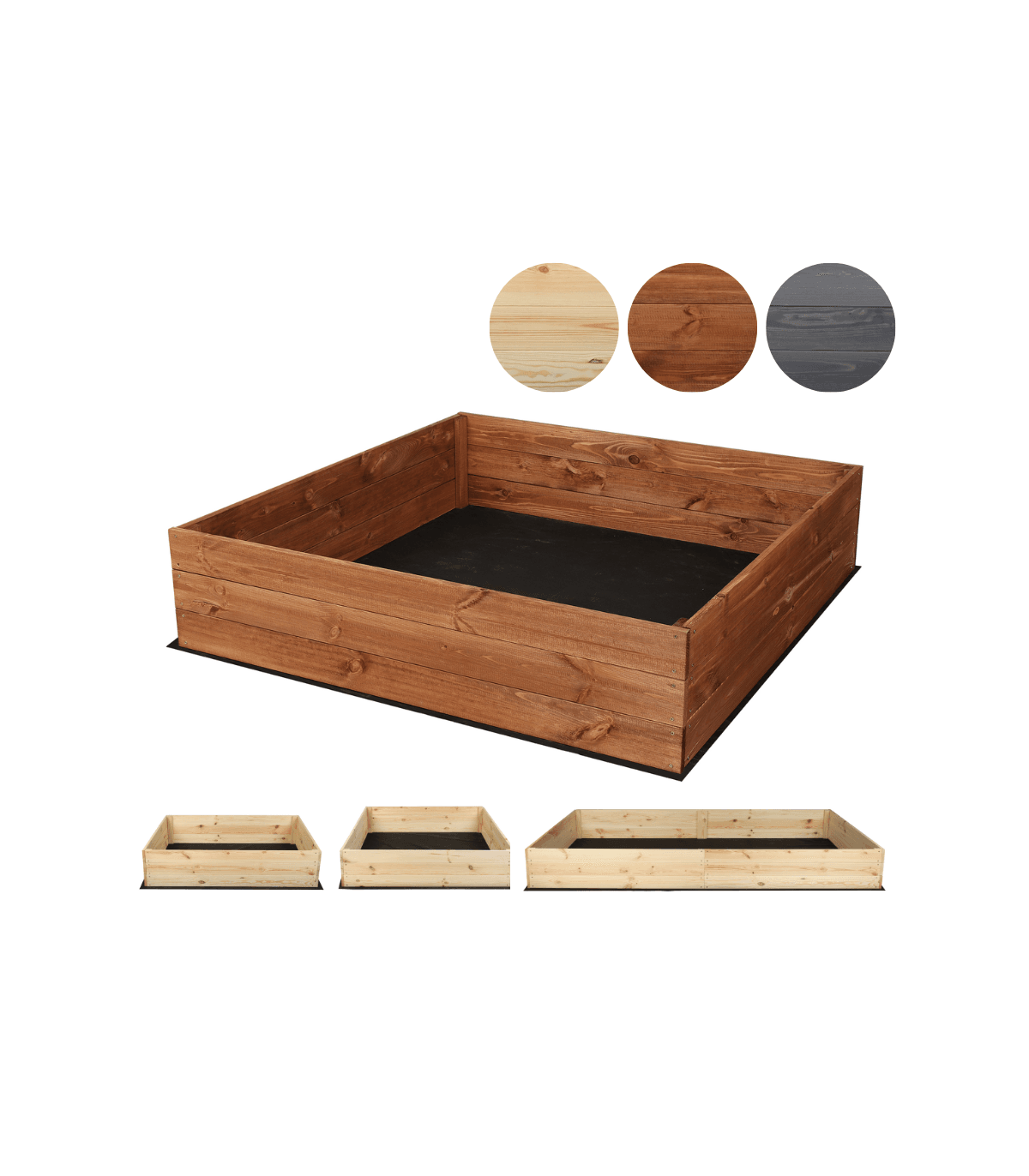 Strat inaltat de gradina - LOTUS H27 - lemn de pin - Rael Garden