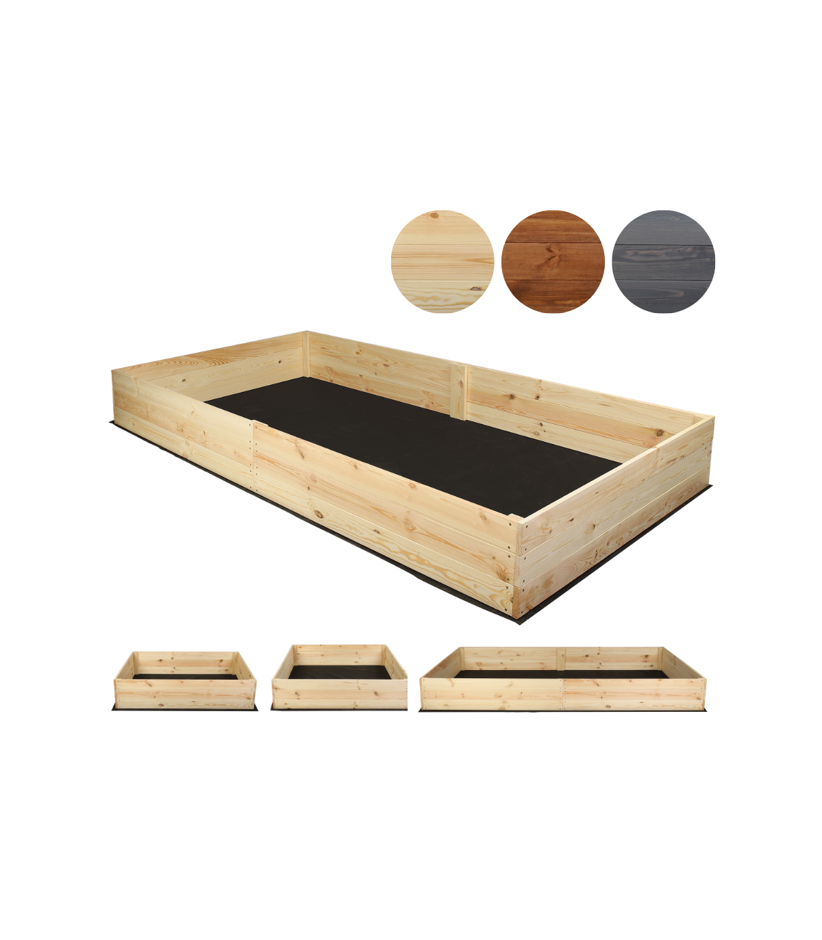 Strat inaltat de gradina - LOTUS H27 - lemn de pin