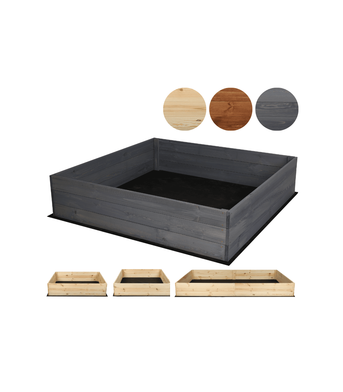 Strat inaltat de gradina - LOTUS H27 - lemn de pin - Rael Garden