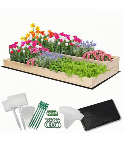 Strat inaltat de gradina - DAHLIA H18 - lemn de pin - Rael Garden