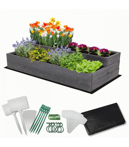 Strat inaltat de gradina - DAHLIA H27 - lemn de pin - Rael Garden