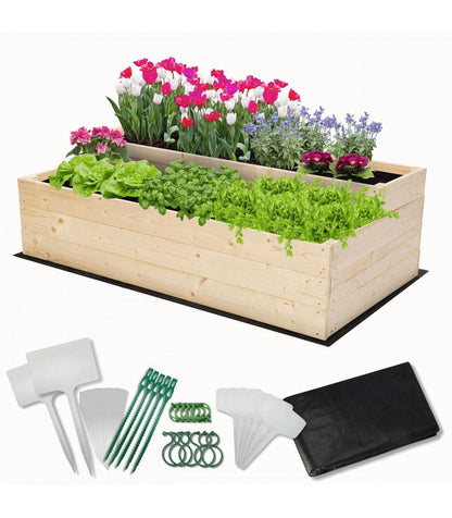 Strat inaltat de gradina - DAHLIA H36 - lemn de pin - Rael Garden