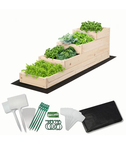 Strat inaltat de gradina - DAHLIA H36 - lemn de pin - Rael Garden