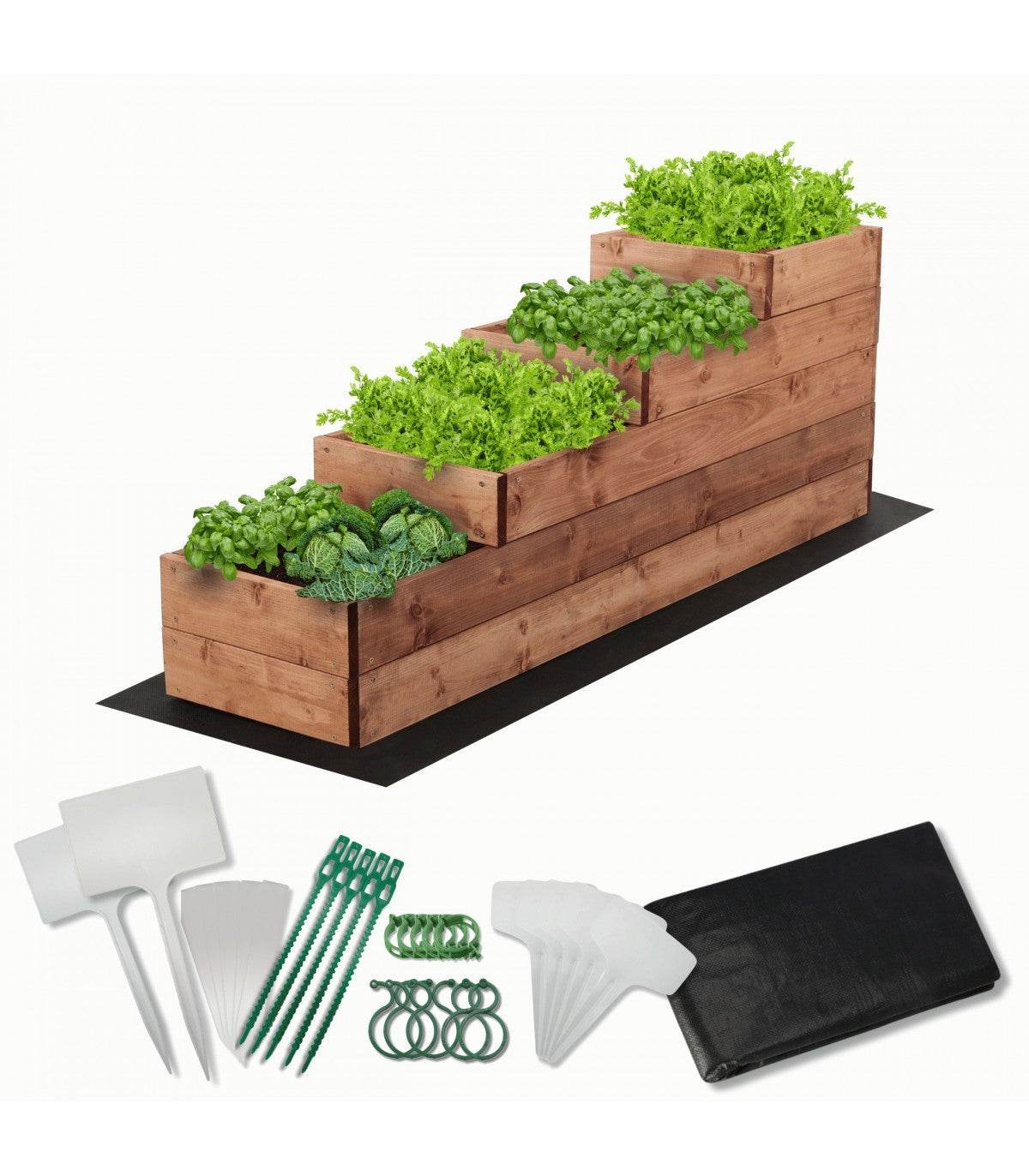 Strat inaltat de gradina - DAHLIA H45 - lemn de pin - Rael Garden