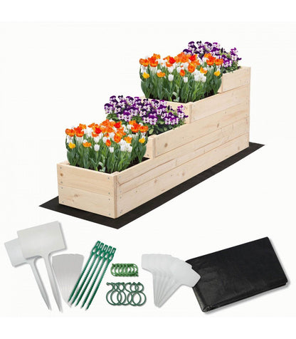 Strat inaltat de gradina - DAHLIA H45 - lemn de pin - Rael Garden