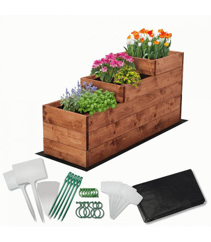 Strat inaltat de gradina - DAHLIA H45 - lemn de pin - Rael Garden