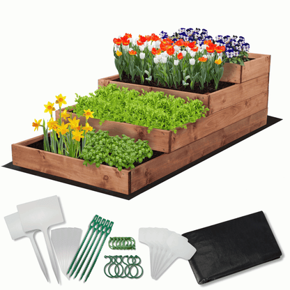 Strat inaltat de gradina - DAHLIA H36 - lemn de pin - Rael Garden