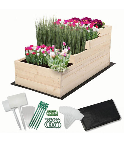 Strat inaltat de gradina - DAHLIA H54 - lemn de pin - Rael Garden