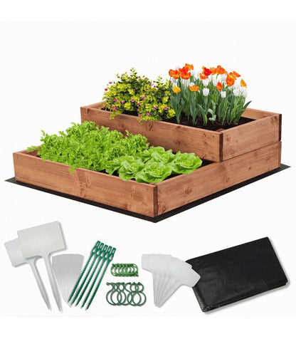 Strat inaltat de gradina - DAHLIA H18 - lemn de pin - Rael Garden