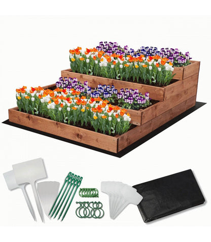 Strat inaltat de gradina - DAHLIA H36 - lemn de pin - Rael Garden