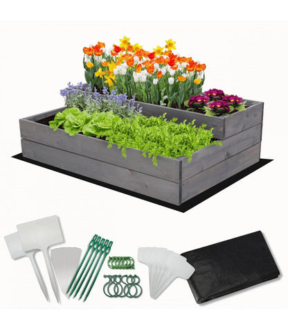 Strat inaltat de gradina - DAHLIA H27 - lemn de pin - Rael Garden