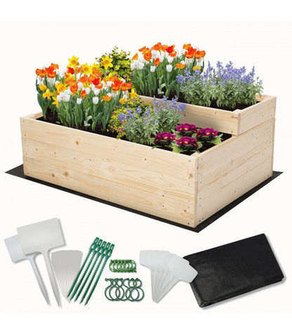 Strat inaltat de gradina - DAHLIA H36 - lemn de pin - Rael Garden