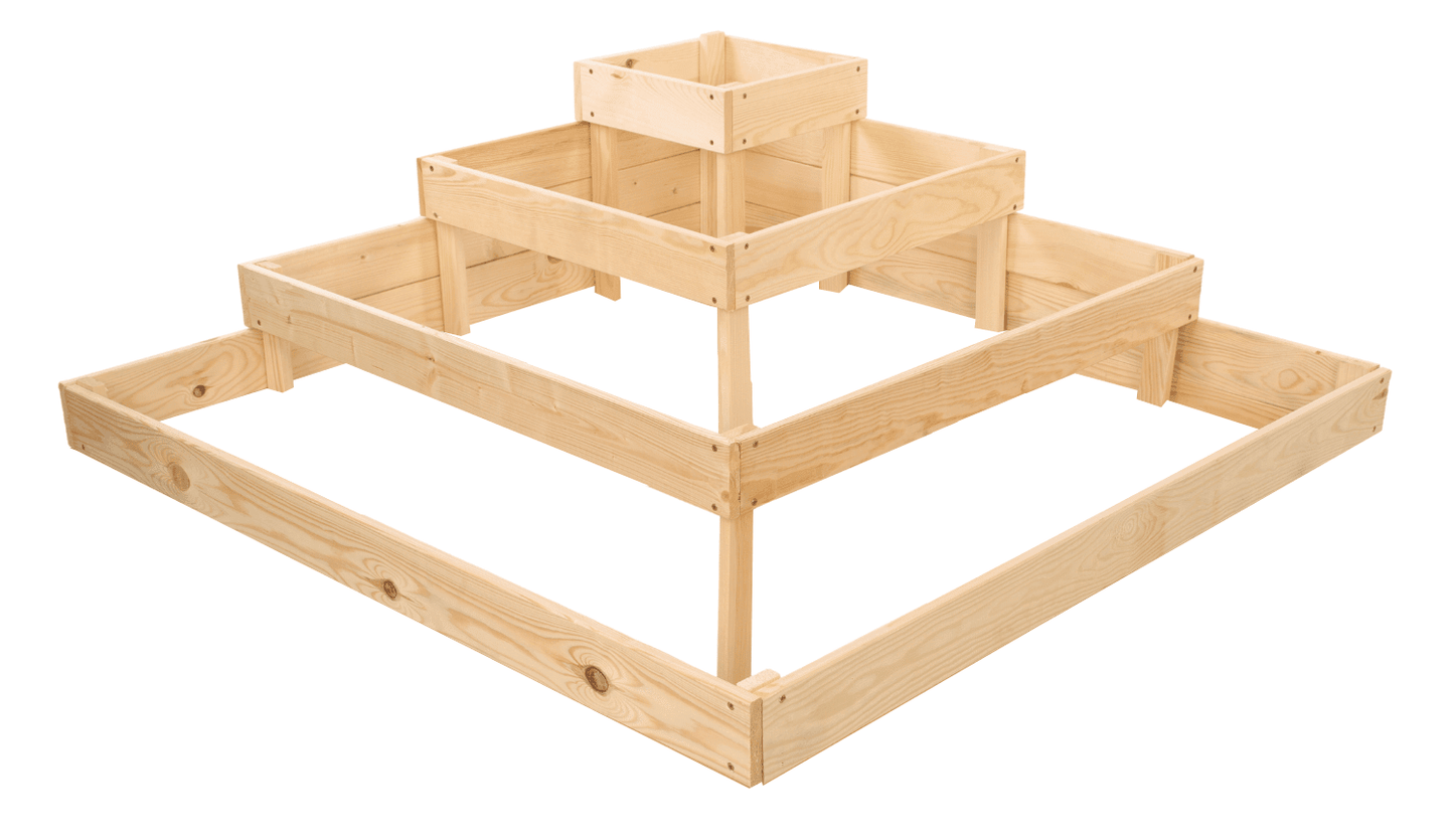 Strat inaltat de gradina - PETAL H36 - lemn de pin - Rael Garden