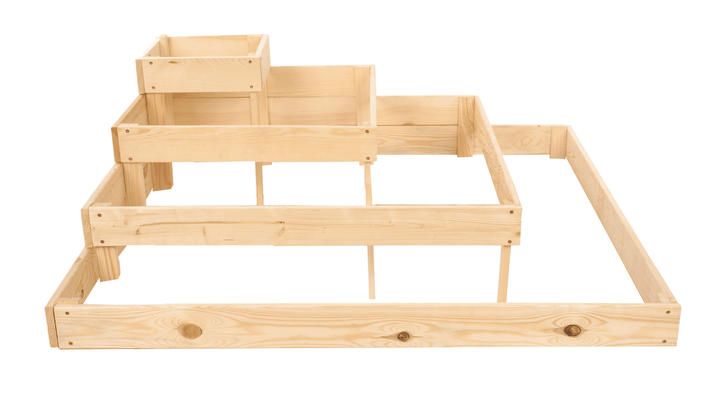 Strat inaltat de gradina - PETAL H36 - lemn de pin - Rael Garden