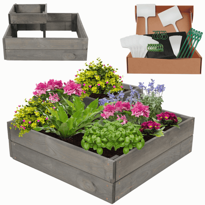 Strat inaltat de gradina - PETAL H27 - lemn de pin - Rael Garden