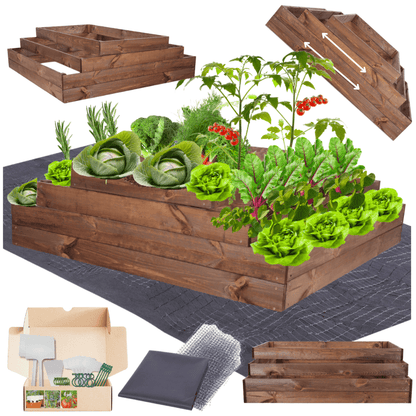 Strat inaltat de gradina - TULIP H36 - lemn de pin - Rael Garden