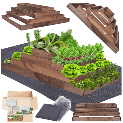 Strat inaltat de gradina - TULIP H36 - lemn de pin - Rael Garden