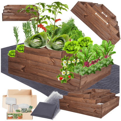 Strat inaltat de gradina - TULIP H45 - lemn de pin - Rael Garden