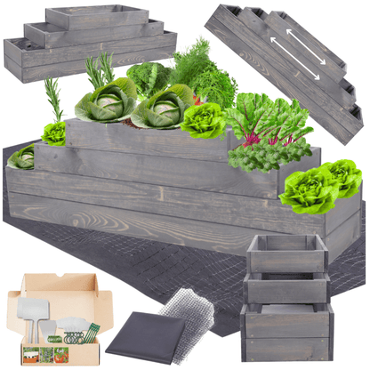 Strat inaltat de gradina - TULIP H36 - lemn de pin - Rael Garden