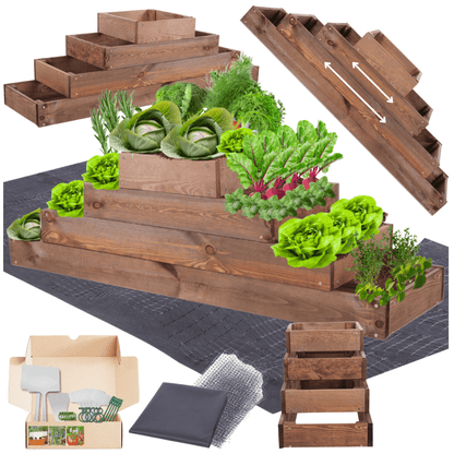 Strat inaltat de gradina - TULIP H36 - lemn de pin - Rael Garden