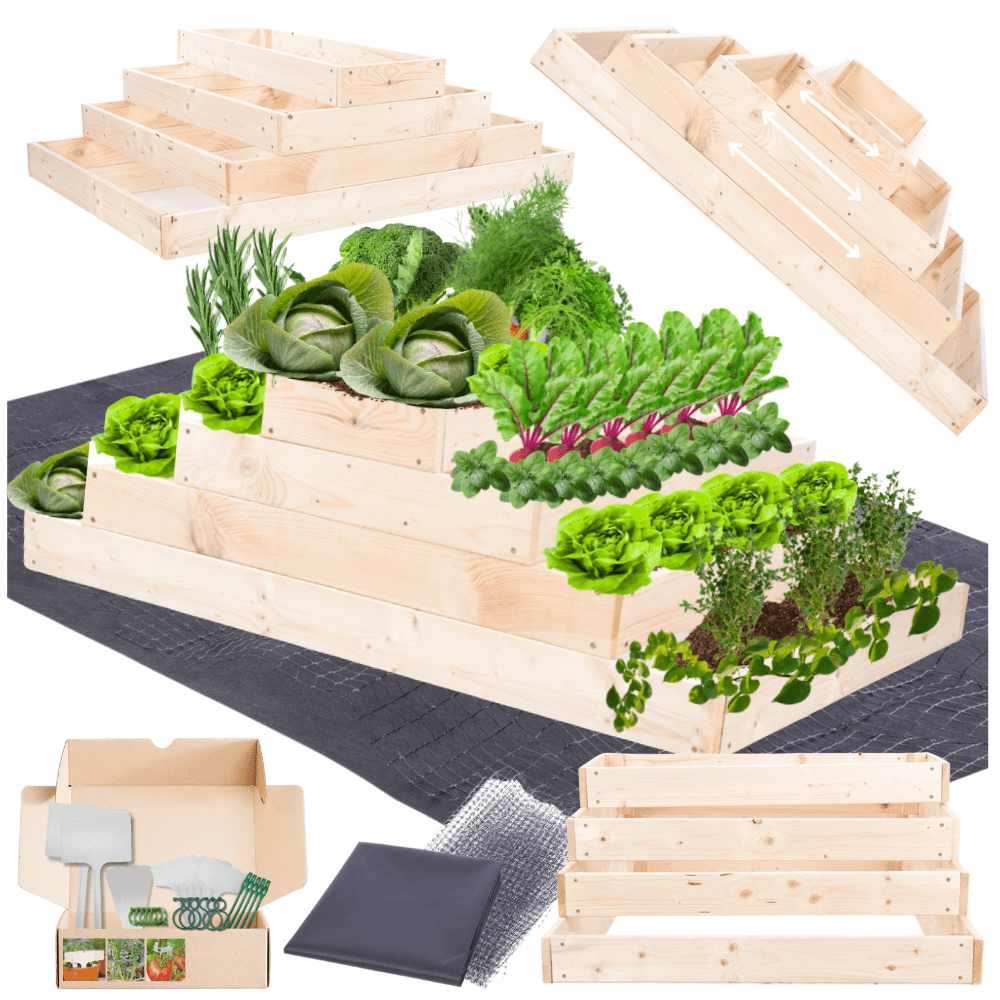 Strat inaltat de gradina - TULIP H36 - lemn de pin - Rael Garden